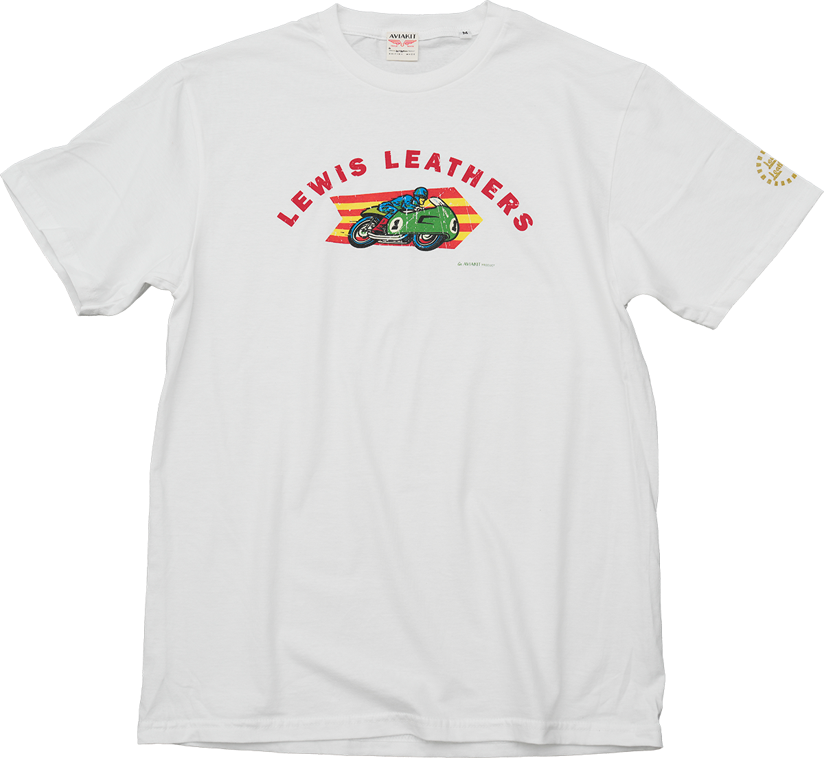 Racing Bike T shirt White