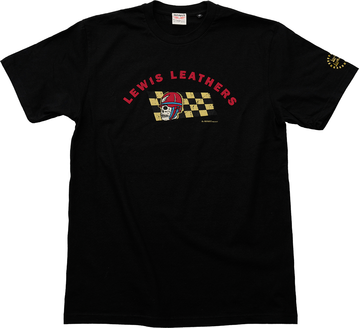 Skull Helmet T shirt Black