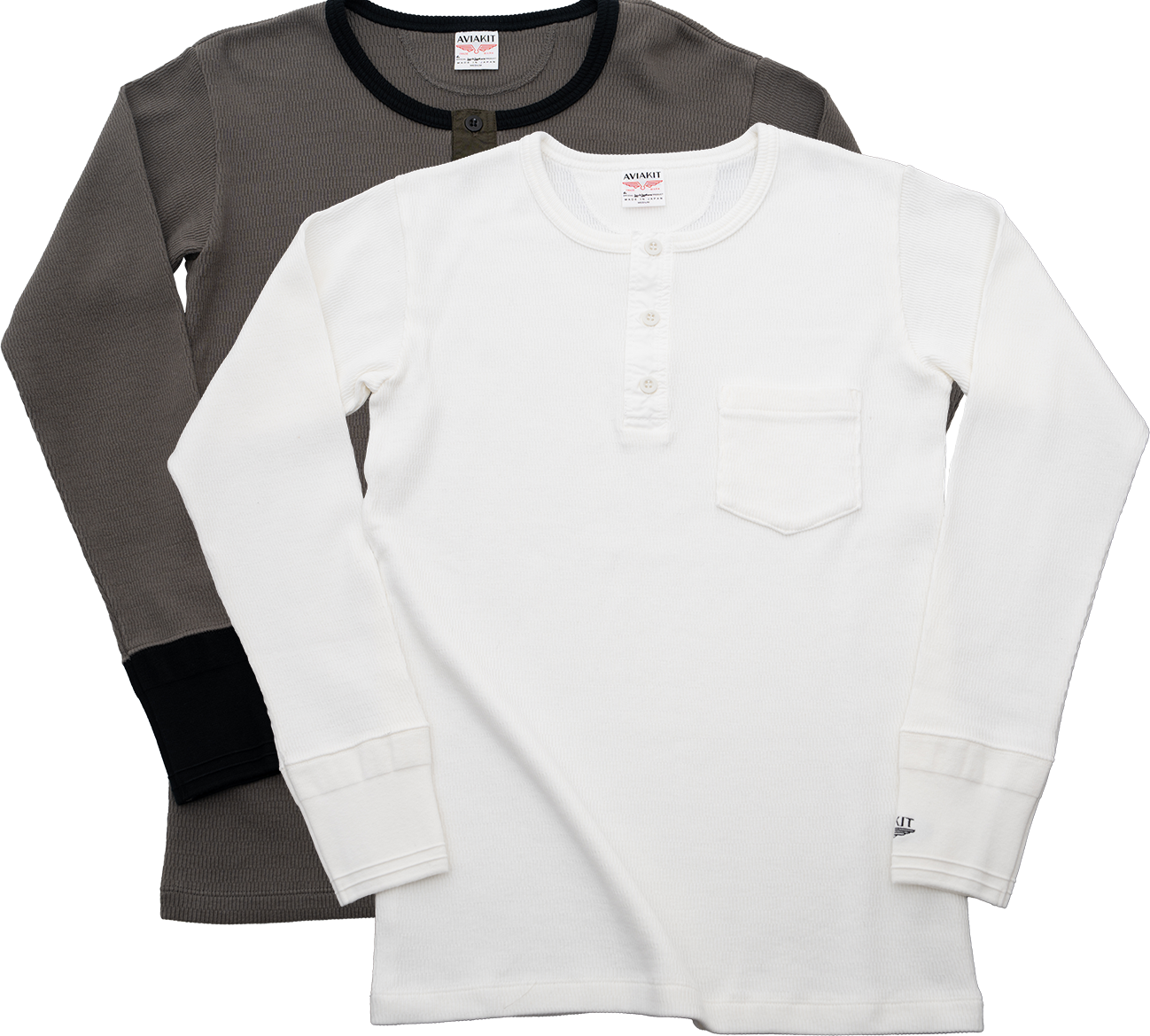 AVIAKIT Thermal T-shirt Henley Neck