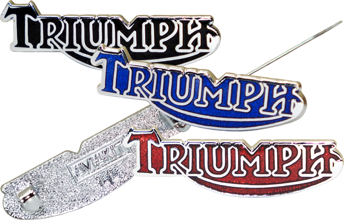 Triumph Logo Script Badge 84-86