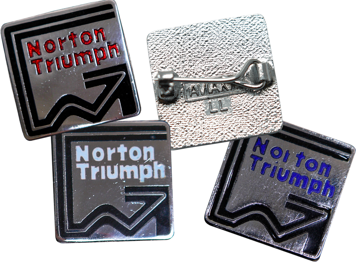 Norton Triumph Badge 77-79