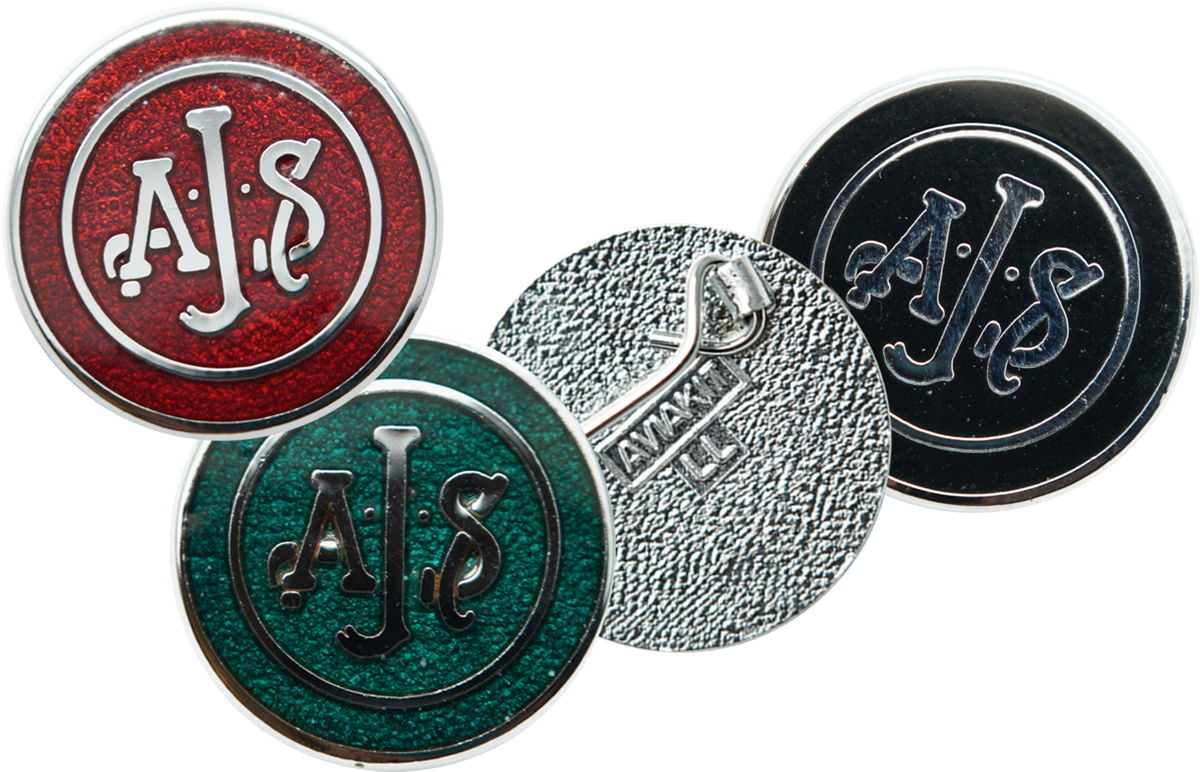 AJS Round Badge 63-65