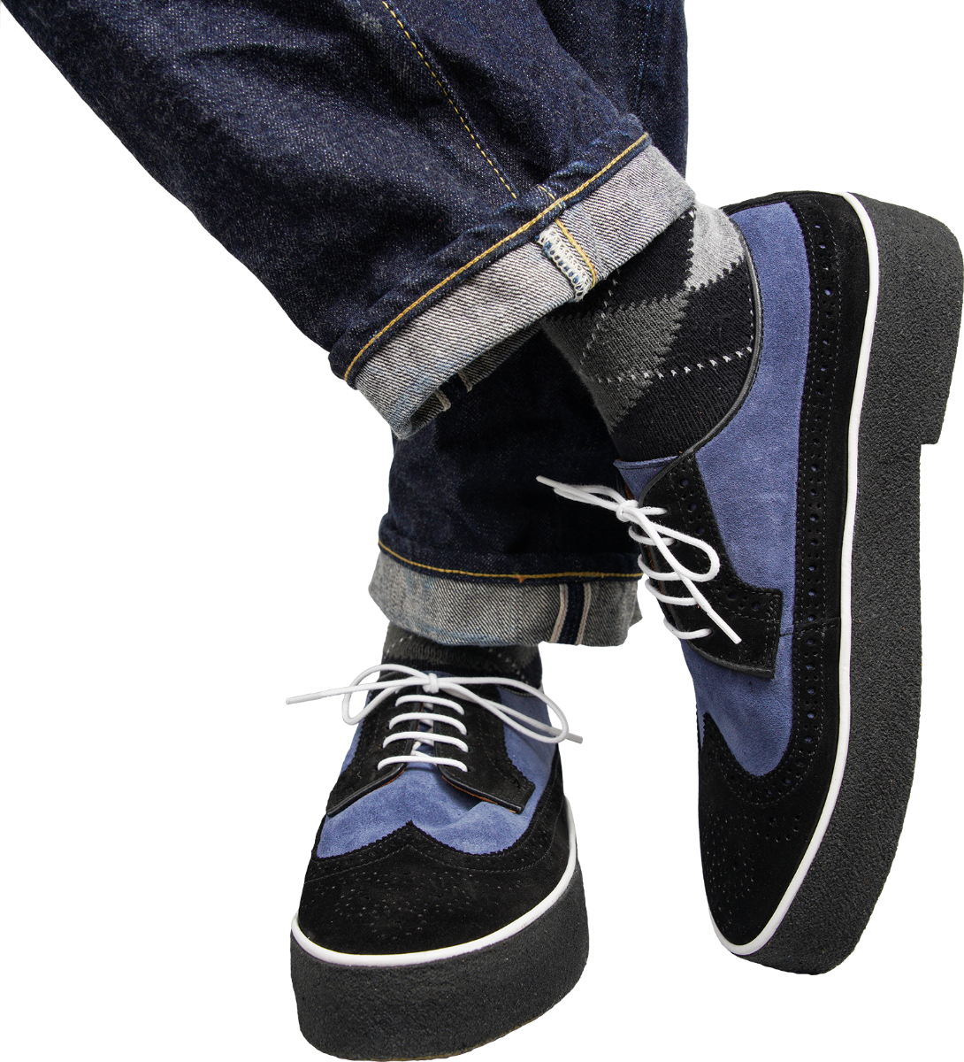 Two tone Suede Brogues by Original Playboy