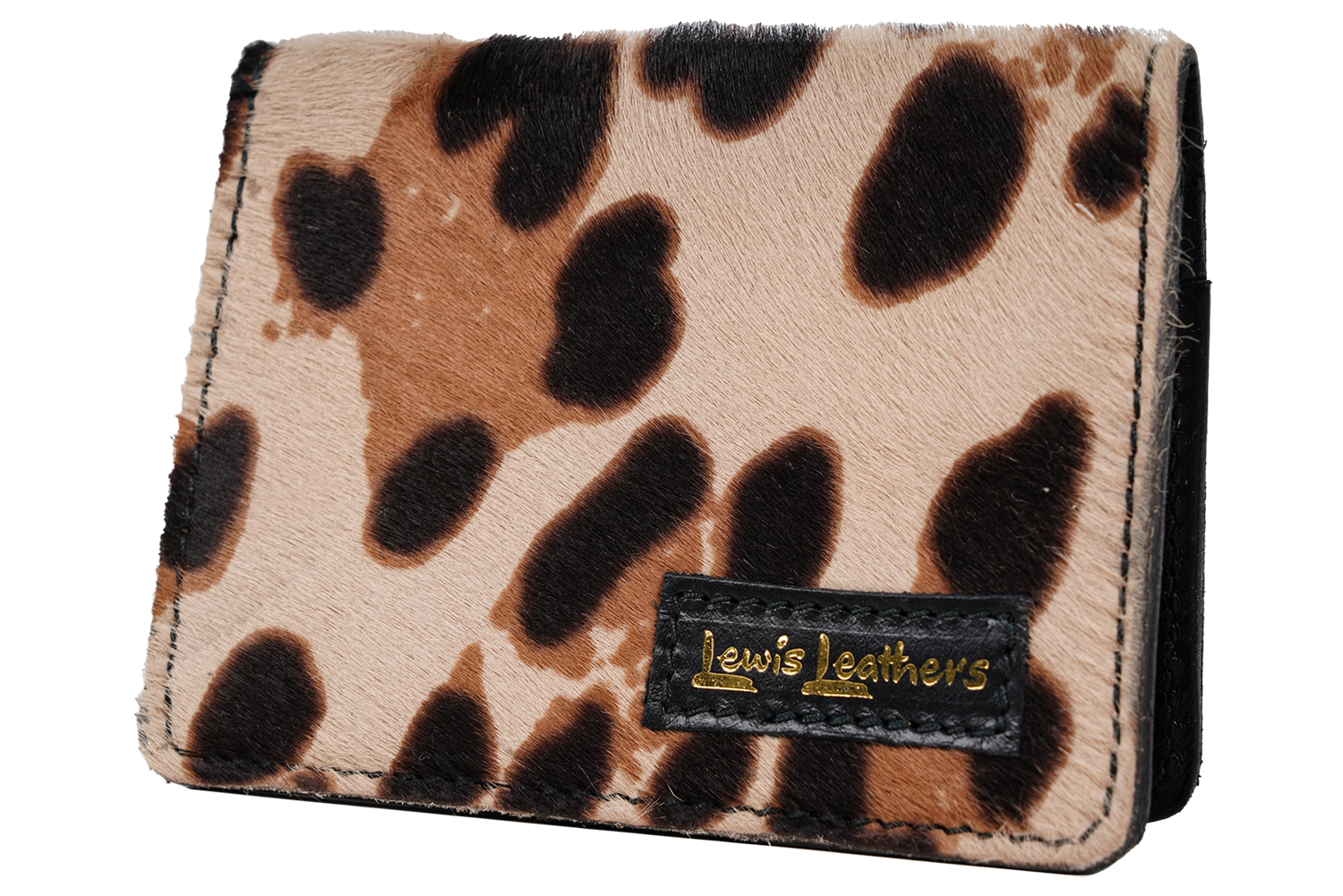 Lewis Leathers Card Case Leopard